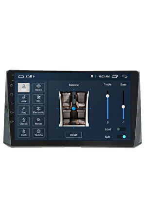 Toyota Corolla Android Carplay Navigasyon Multimedya Ekran Teyp 2gb Ram + 16gb Hdd