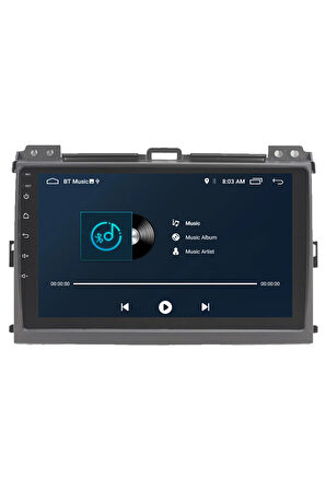 Toyota Land Cruiser Prado Android Carplay Navigasyon Multimedya Ekran Teyp 2gb Ram + 16gb Hdd
