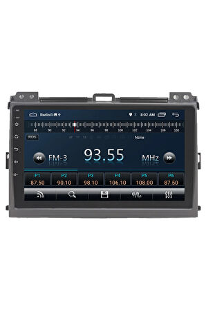 Toyota Land Cruiser Prado Android Carplay Navigasyon Multimedya Ekran Teyp 2gb Ram + 16gb Hdd