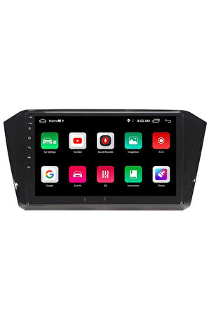 Volkswagen Passat B8 Android Carplay Navigasyon Multimedya Ekran Teyp 2gb Ram + 16gb Hdd