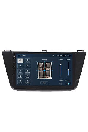 Volkswagen Tıguan Android Carplay Navigasyon Multimedya Ekran Teyp 2gb Ram + 16gb Hdd
