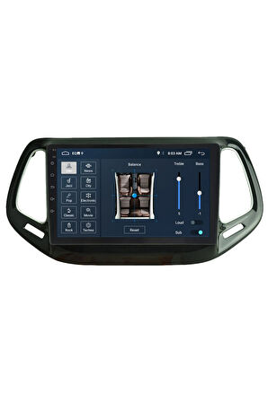 Jeep Compass Android Carplay Navigasyon Multimedya Ekran Teyp 2gb Ram + 32gb Hdd