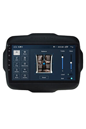 Jeep Renegade Android Carplay Navigasyon Multimedya Ekran Teyp 2gb Ram + 32gb Hdd