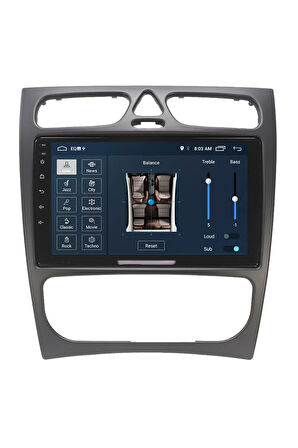 Mercedes Vito Android Carplay Navigasyon Multimedya Ekran Teyp 2gb Ram + 32gb Hdd