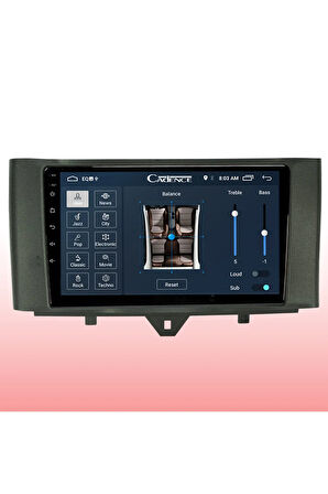 Mercedes Smart Android Carplay Navigasyon Multimedya Ekran Teyp 2gb Ram + 32gb Hdd