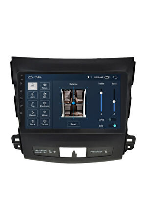 Mıtsubishi Outlander Android Carplay Navigasyon Multimedya Ekran Teyp 2gb Ram + 32gb Hdd