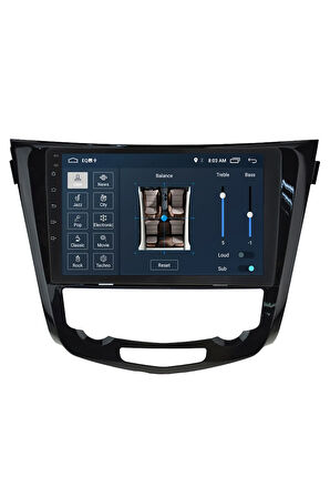 Nıssan Qashqaı Android Carplay Navigasyon Multimedya Ekran Teyp 2gb Ram + 32gb Hdd