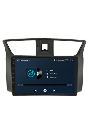 Nıssan Sentra Android Carplay Navigasyon Multimedya Ekran Teyp 2gb Ram + 32gb Hdd