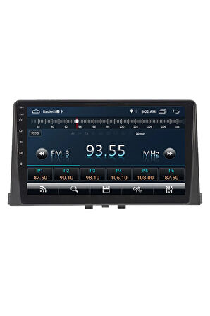 Peugeot Rifter Android Carplay Navigasyon Multimedya Ekran Teyp 2gb Ram + 32gb Hdd