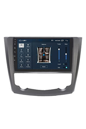 Renault Kadjar Android Carplay Navigasyon Multimedya Ekran Teyp 2gb Ram + 32gb Hdd