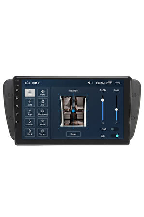 Seat Ibiza  Uyumlu Android Carplay Navigasyon Multimedya Ekran Teyp 2gb Ram + 32gb Hdd