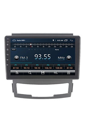 Ssangyong Kyron Android Carplay Navigasyon Multimedya Ekran Teyp 2gb Ram + 32gb Hdd