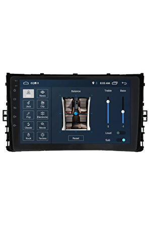 Volkswagen Polo Android Carplay Navigasyon Multimedya Ekran Teyp 2gb Ram + 32gb Hdd