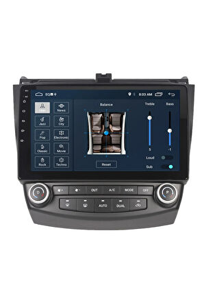 Honda Accord Android Carplay Navigasyon Multimedya Ekran Teyp 2gb Ram + 32gb Hdd