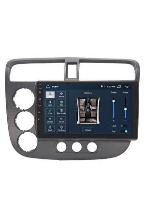 Honda V-tech 2 Android Carplay Navigasyon Multimedya Ekran Teyp 2gb Ram + 32gb Hdd