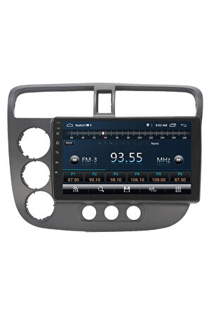 Honda V-tech 2 Android Carplay Navigasyon Multimedya Ekran Teyp 2gb Ram + 32gb Hdd