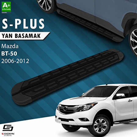 S-Dizayn Mazda BT-50 Pick-Up S-Plus Siyah Yan Basamak 193 Cm 2006-2012 A+ Kalite