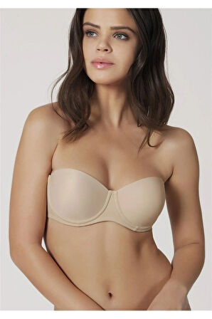 Straplez Model Dolgulu Klasik Sütyen