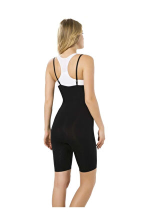 Kadın Ten Seamless Göğsü Açık Boxer Boy Korse