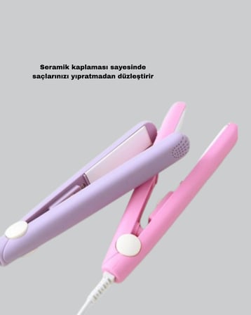 Taşınabilir Seramik Kaplama Mini Saç Düzleştirici – Seyahat ve Günlük Kulla