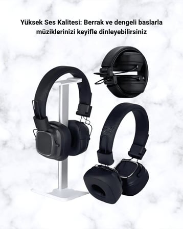 Yüksek Ses Kaliteli Kablosuz Kulak Üstü Kulaklık – BT 5.3