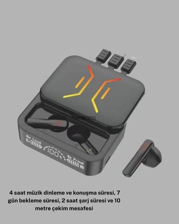 Powerbank’lı Bluetooth 5.3 Kulaklık – Kablolu/Kablosuz Kullanım Dokunmatik ve
