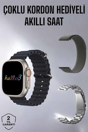 Akıllı Saat Yeni Nesil Bluetooth Bağlantılı Uyku Sağlık Takibi GPS Ve NFC Uyu