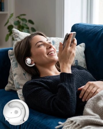 Yeni Nesil Kablosuz Kulaklık Dokunmatik Kontrol ve 10 Metre Çekim Mesafeli