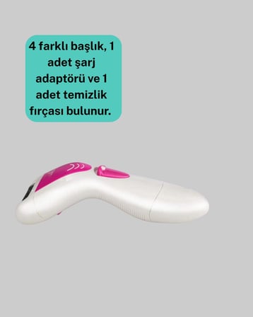 4 Başlıklı Kablosuz Şarjlı Epilasyon Cihazı