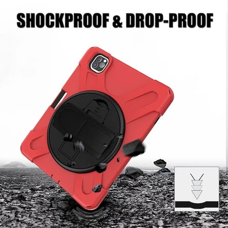 iPad Pro11 (2021-2020-2018) Kılıf Shockproof 3 Katmanlı Standlı Zırh Kılıf Ka