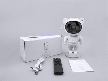 Çocuklara Özel Projeksiyon Astronot Lamba Speaker Sevimli