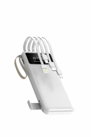 Powerbank Şarj Cihazı 4 Çıkışlı 20.000 MAH Powerbank Taşınabilir Çoklu Gir