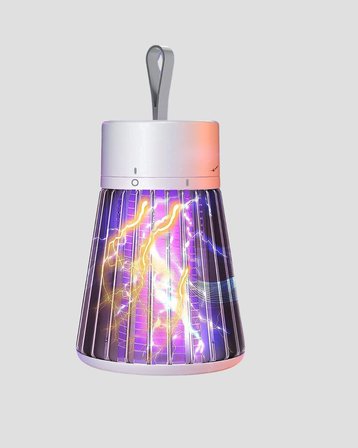 Şarjlı Mor Işıklı Sivrisinek Öldürücü Lamba – Sessiz ve Kimyasal İçerme