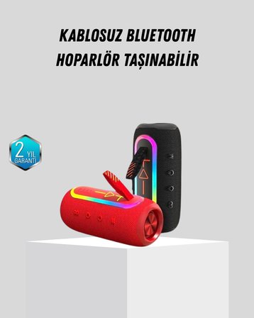 Yeni Nesil Bluetooth 5.1 Hoparlör – Güçlü Ses Hızlı Bağlantı Uzun Pil Ömr