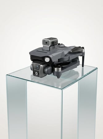 Ekranlı Kumandalı GPS Drone Çift Kameralı Katlanabilir Hava Aracı