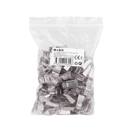 S-LINK SL-COB24P RJ45 Yeni Nesil JAC UTP CAT6 Metal (100lü PAKET)(1923)