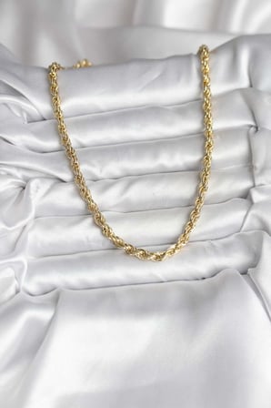 14K Gold Renk Kaplama Burgu Model CM Kadın Kolye 5886
