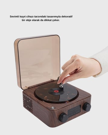 Dekoratif Gece Işığı Bluetooth Hoparlör Dijital Saat Çok Yönlü Sesli Aydınl