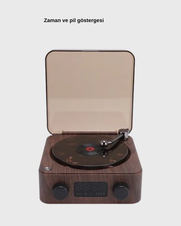 Dekoratif Gece Işığı Bluetooth Hoparlör Dijital Saat Çok Yönlü Sesli Aydınl