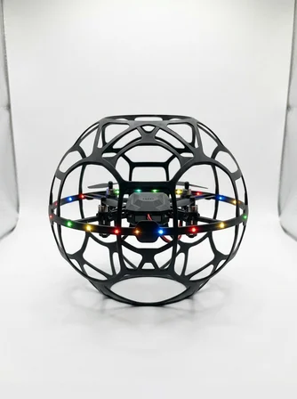 LED Işıklı Futbol Topu Mini Drone Akıllı Sensörlü El Kontrollü
