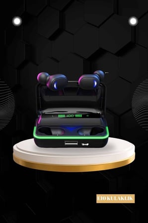 Powerbank Bluetooth Kulaklık Ve Akıllı Saat 7 Kordonlu Metal Kordon Plastik Kordo