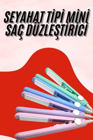 Seyahat Tipi Taşınabilir Saç Düzleştirici Saç Şekillendirici Yüksek Isı Aya