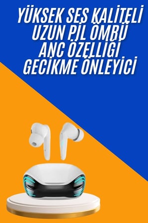 Oyuncu Kulaklığı Mikrofonlu Gürültü Engelleme Gecikme Önleyici Bluetooth Kula