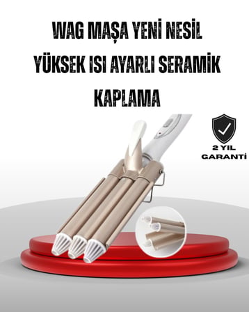 Ayarlanabilir Isı Ayarıyla Profesyonel Bukle Maşası – Hızlı ve Nazik Şekill