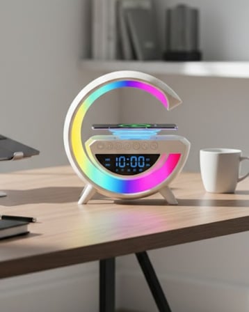 Modern RGB Işıklı Kablosuz Hoparlör Uzun Süreli Müzik Keyfi