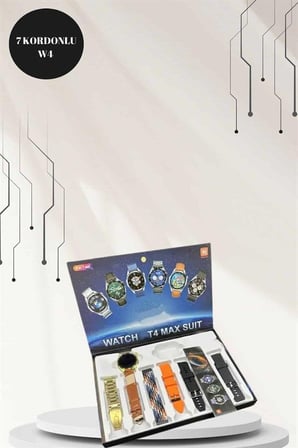 Powerbank Bluetooth Kulaklık Ve Akıllı Saat 7 Kordonlu Metal Kordon Plastik Kordo