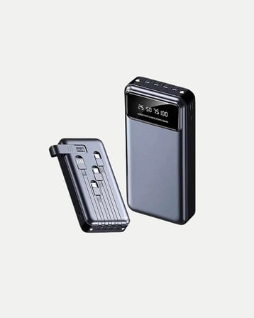 Powerbank 20000 mAh 4 Çıkışlı Hızlı Şarjlı ve LED Göstergeli