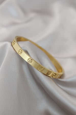 316L Çelik Gold Renk Bileklik 5886