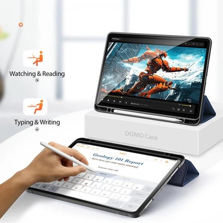 DUX DUCİS iPad Pro 12.9 (2021-2020-2018 )Kılıf Kalem Yerli Soft Tpu Mıknatıslı