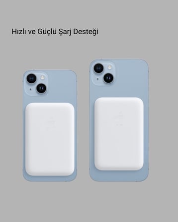 MagSafe 15W Kablosuz Hızlı Şarj Lightning Girişli Taşınabilir Batarya